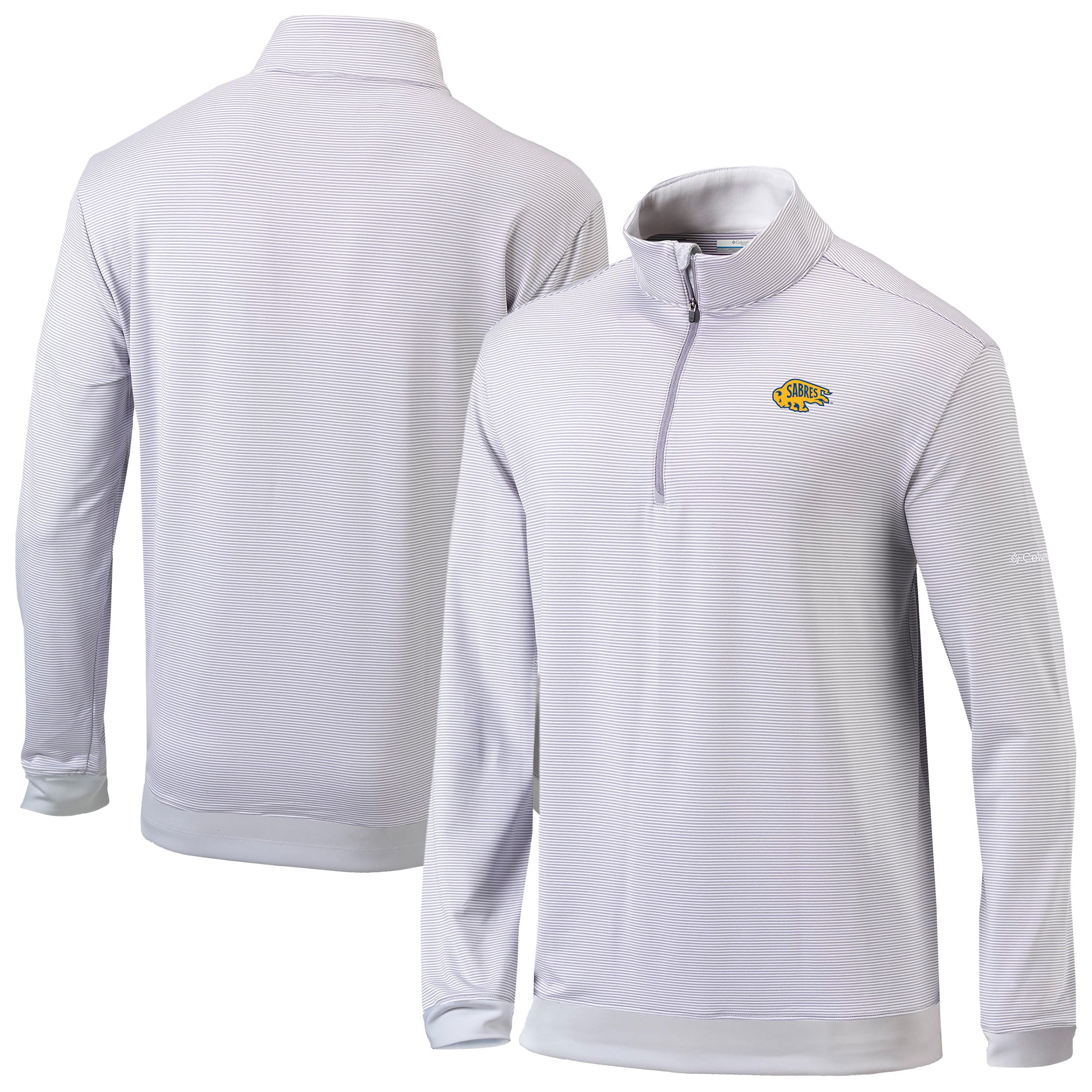 Men's Columbia Gray Buffalo Sabres Even Lie Omni-Wick Quarter-Zip Top